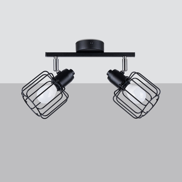 BELUCI 2 plafondlamp zwart