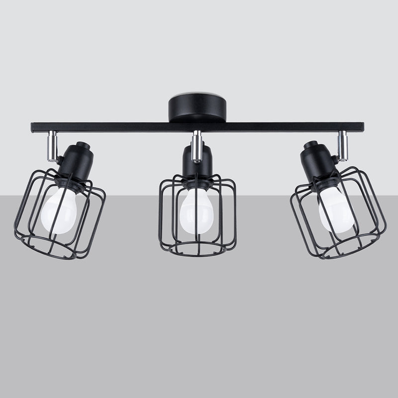 BELUCI 3 plafondlamp zwart