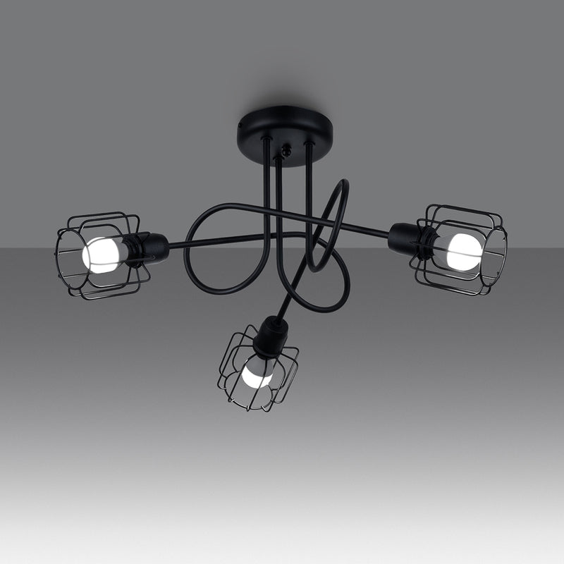 Chandelier BELUCI 3S black