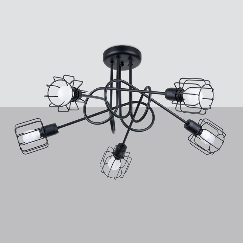 Chandelier BELUCI 5S black