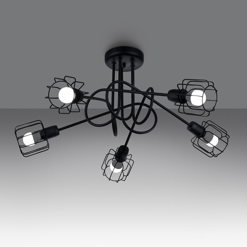 Chandelier BELUCI 5S black