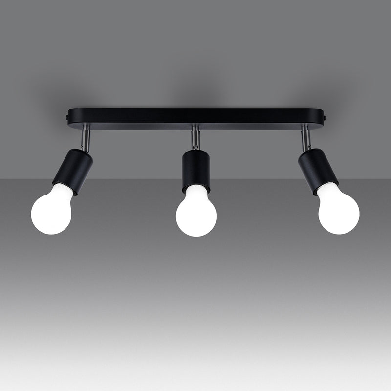 FORNES 3 ceiling light black