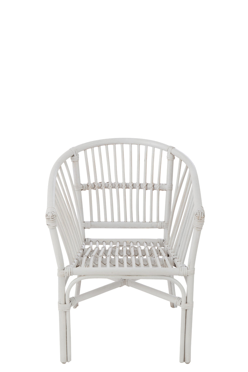 Set of 2 rattan children's chairs 'Filou' - handmade in white or natural for a stylish children's room