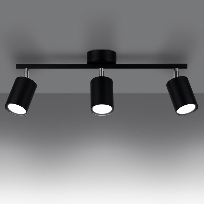 LEMMI 3 ceiling light black