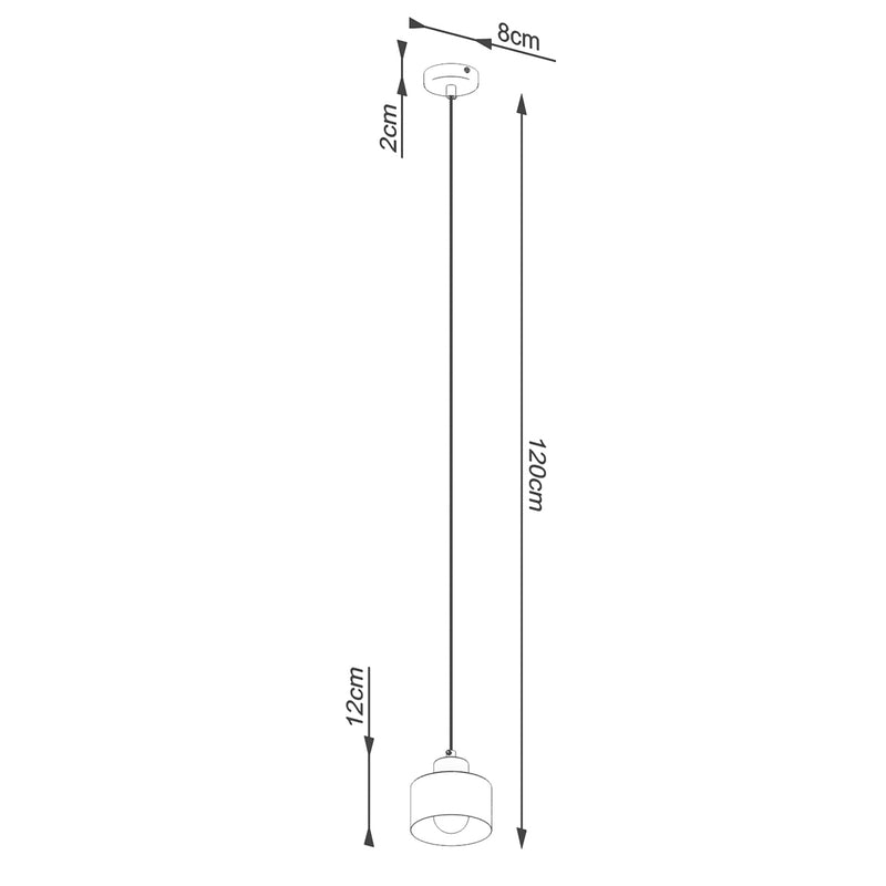 SAVAR 1 hanglamp zwart