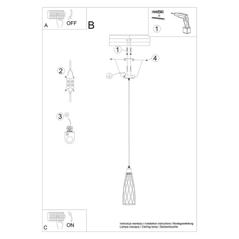 SUBA 1 hanglampen zwart