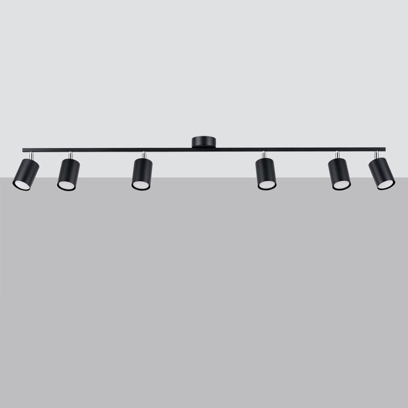 Ceiling light LEMMI 6L black