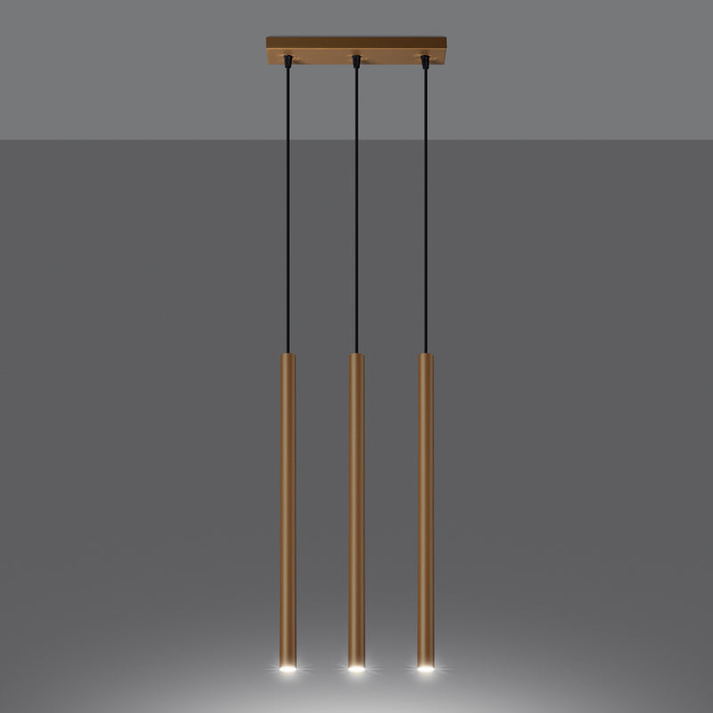 Pendant lights PASTELO 3L golden