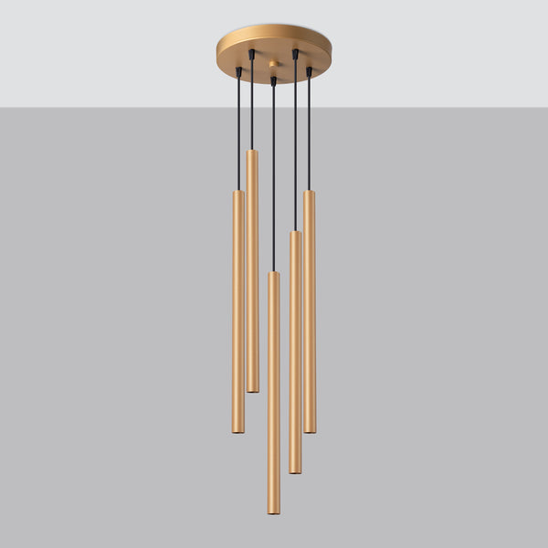 Pendant lights PASTELO 5P golden