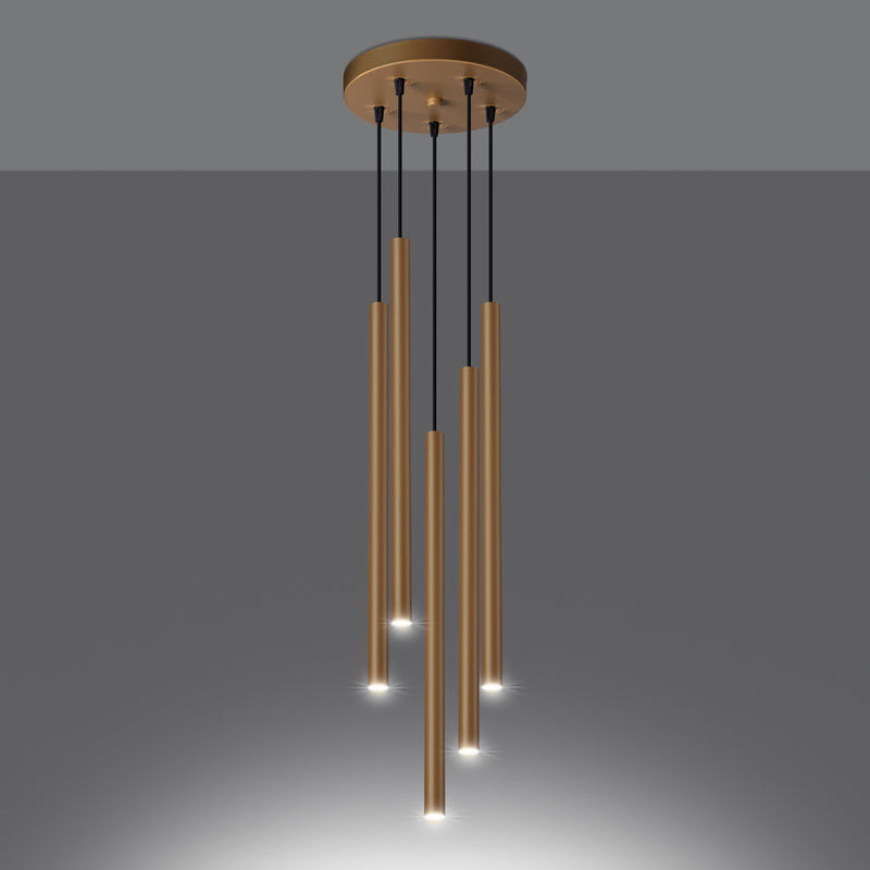 Pendant lights PASTELO 5P golden