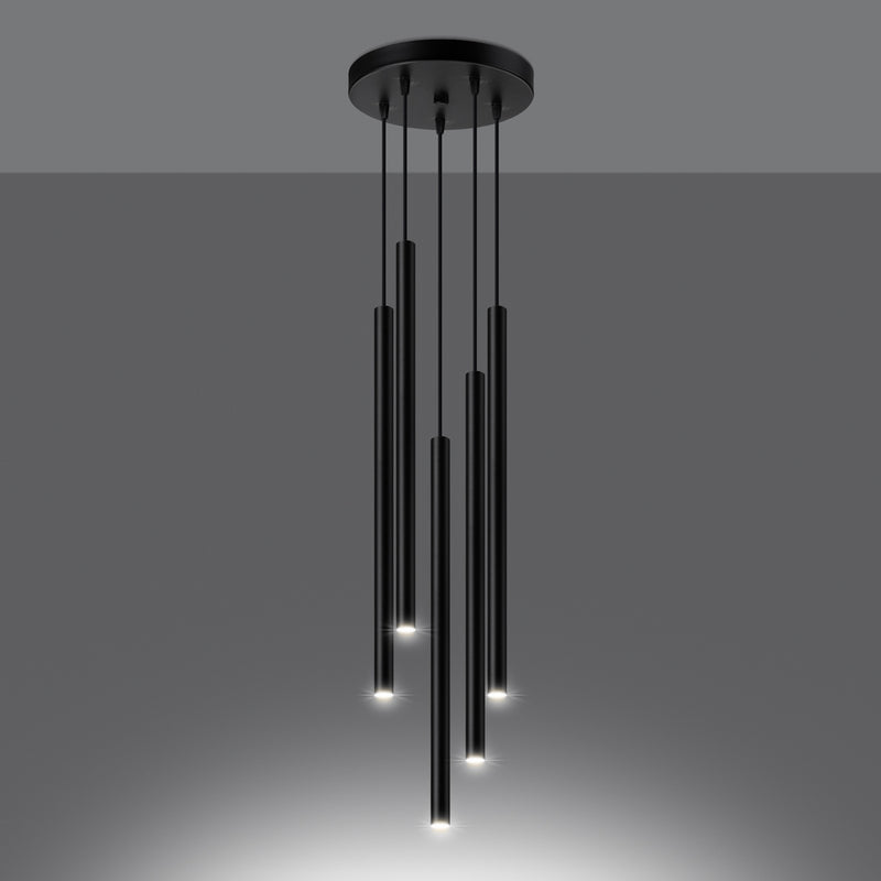 Pendant lights PASTELO 5P black