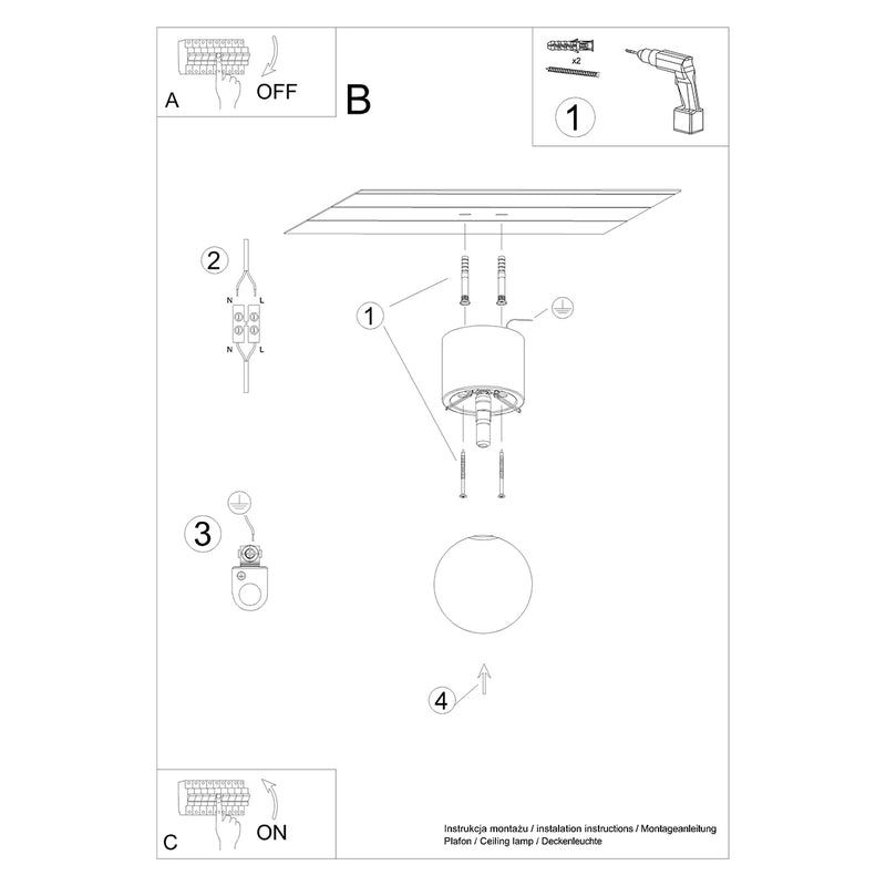 BOOMO 8 plafondlamp