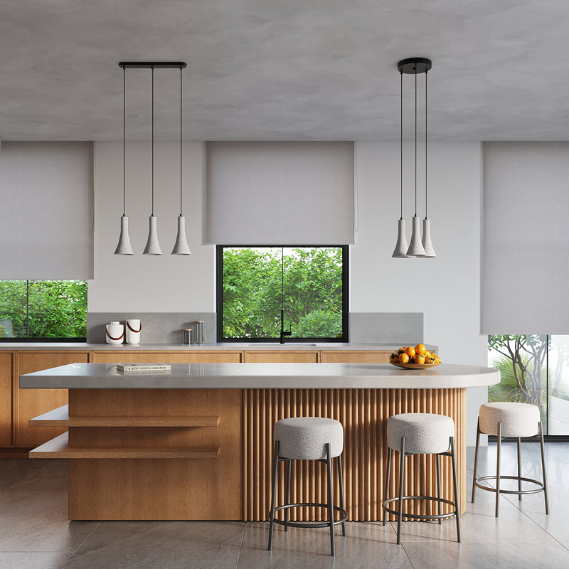 REA 2 concrete pendant lights