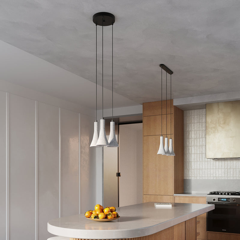 REA 2 concrete pendant lights