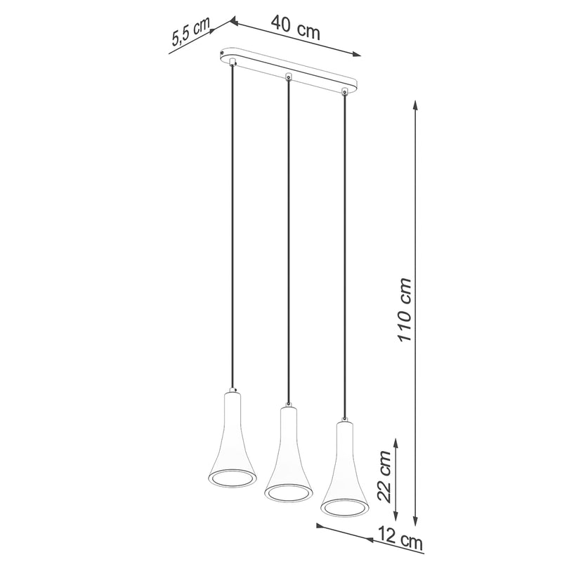 Hanglampen REA 3L beton