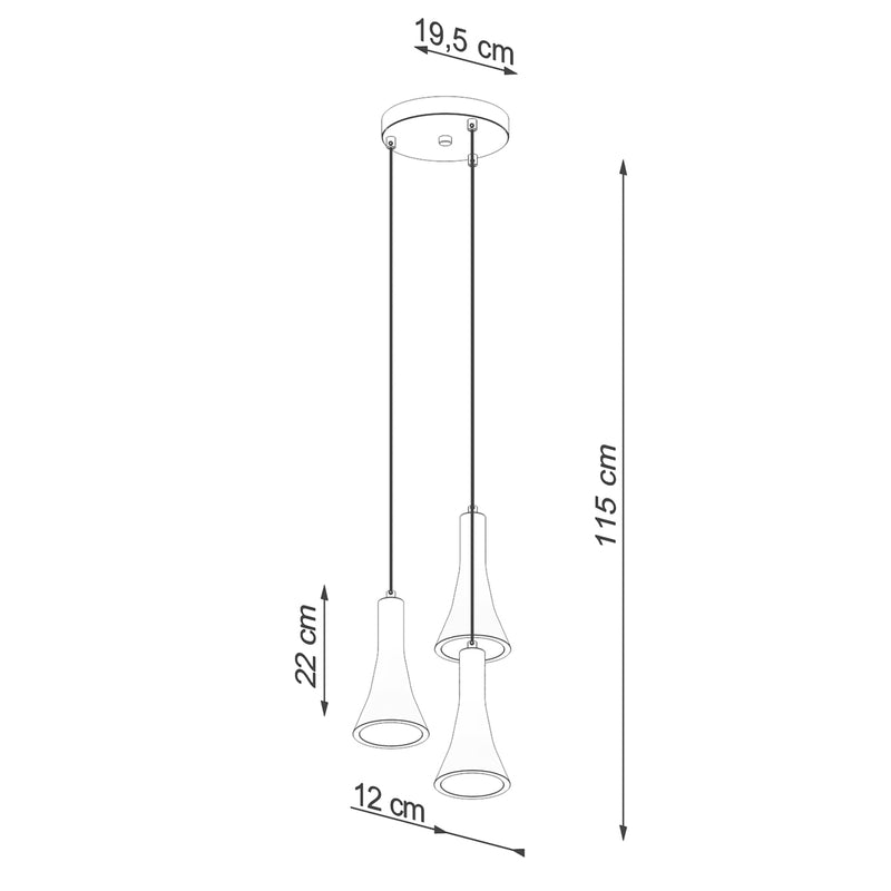 Hanglampen REA 3P beton