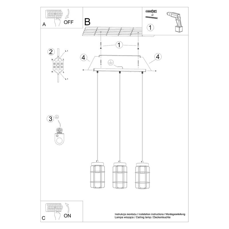 GOTTO 3L pendant light