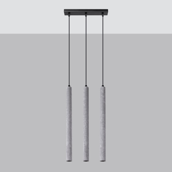 Pendant lights PASTELO 3L concrete