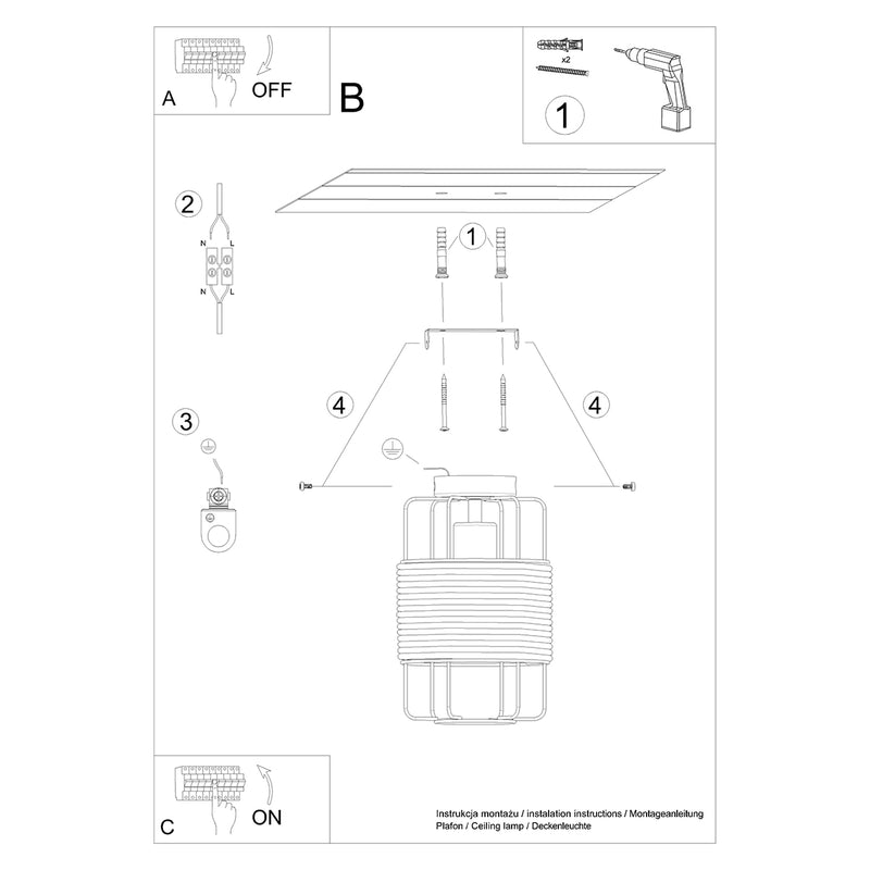 GIZUR ceiling light