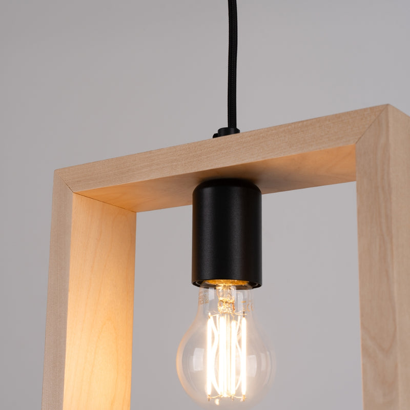 Pendant lamp ARIES natural wood