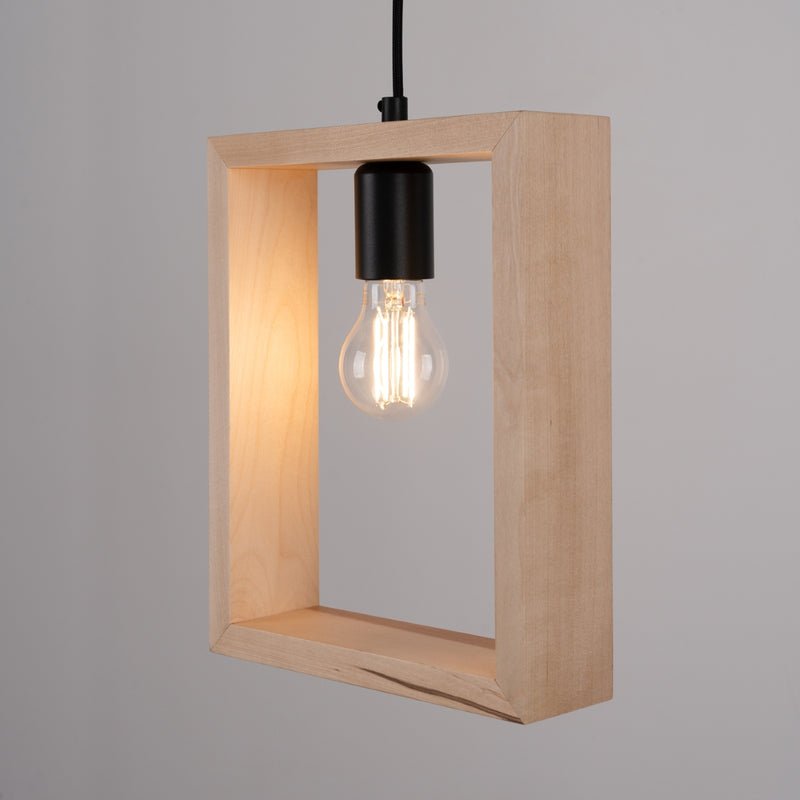 Pendant lamp ARIES natural wood