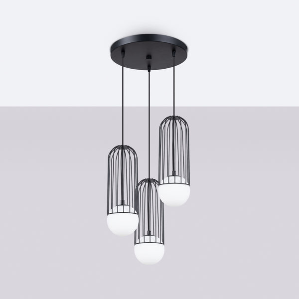 BRINA 3P hanglamp zwart