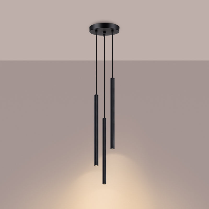 Pendant light ARCHE 3P Black