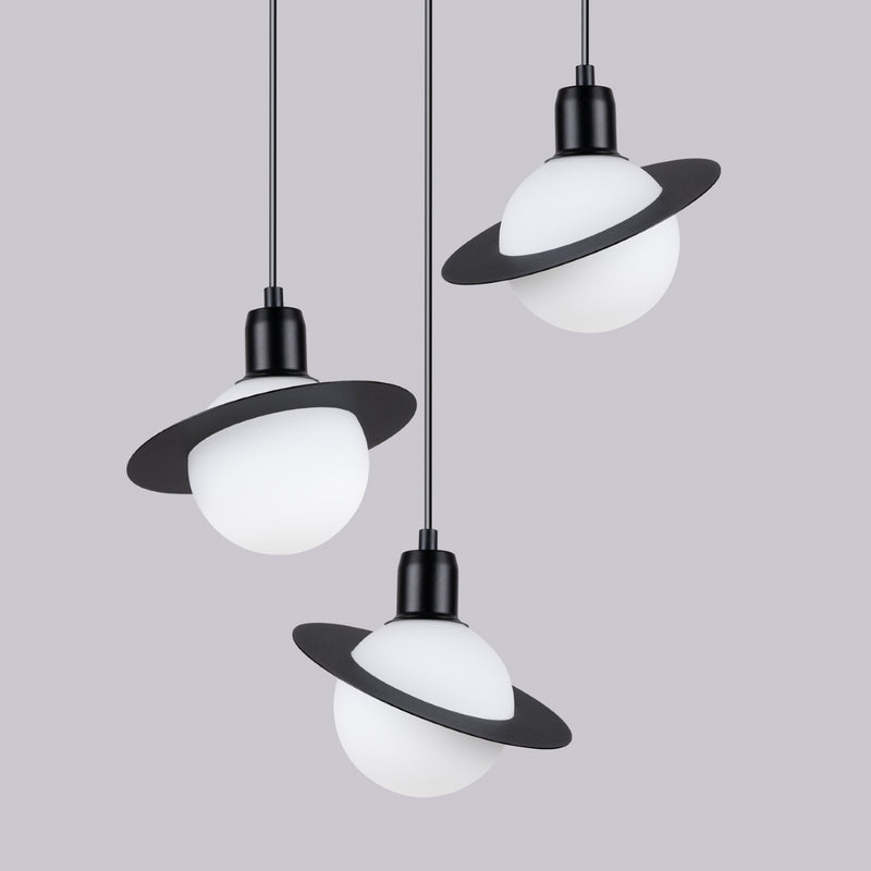 Hanglamp HYPERION 3P zwart