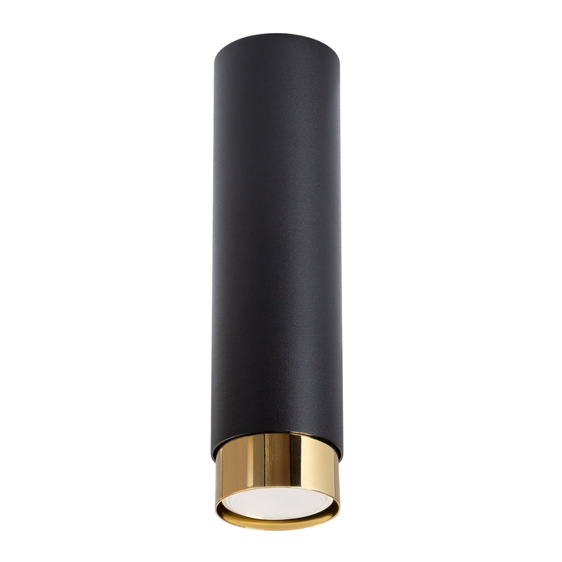 Plafond NERO 22,5 Schwarz Gold – Elegante Zylinder-Deckenlampe für stilvolle Räume