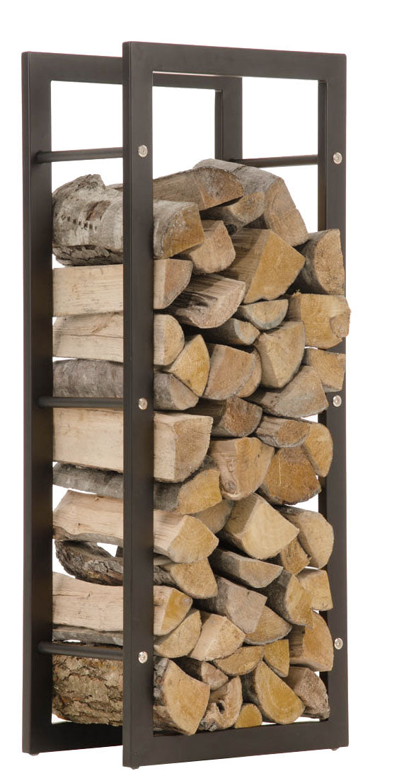 KERI brandhoutstandaard in matzwarte look