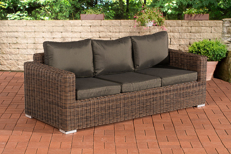 Polyrattan 3-seater sofa Bilbao / Madeira 5mm