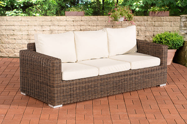 Polyrattan 3-seater sofa Bilbao / Madeira 5mm