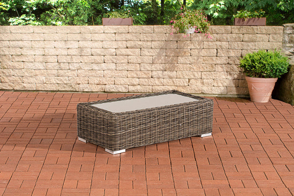 Polyrattan lounge table Madeira 110 x 60