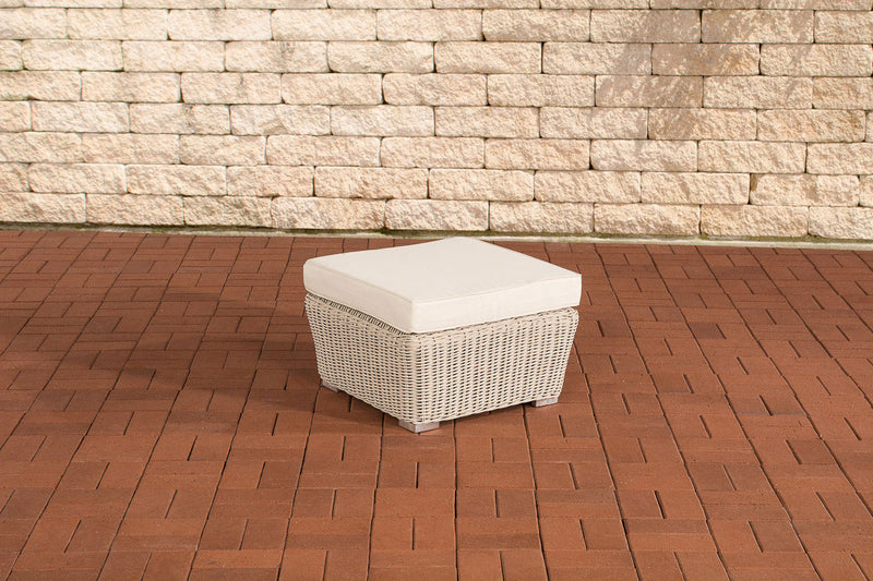 Polyrattan footstool stool Mandal