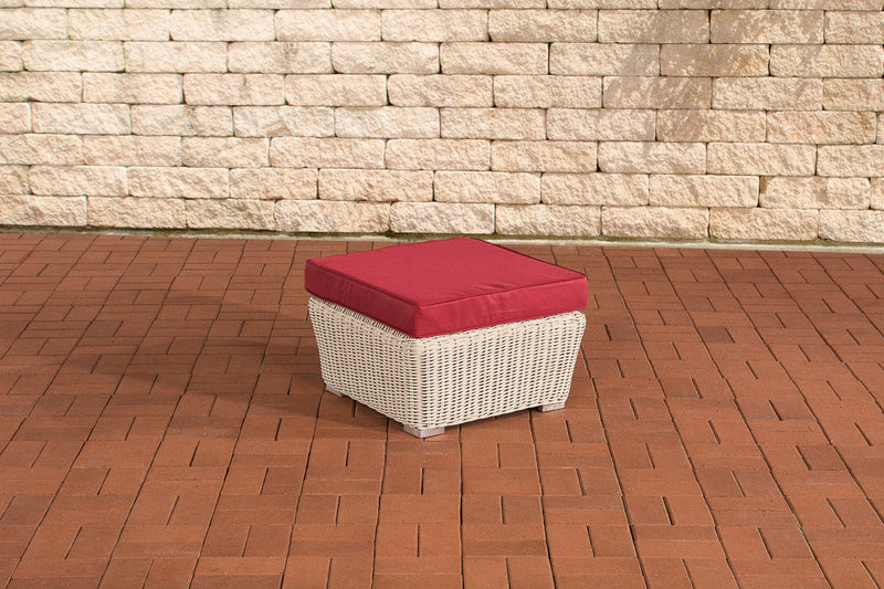 Polyrattan footstool stool Mandal