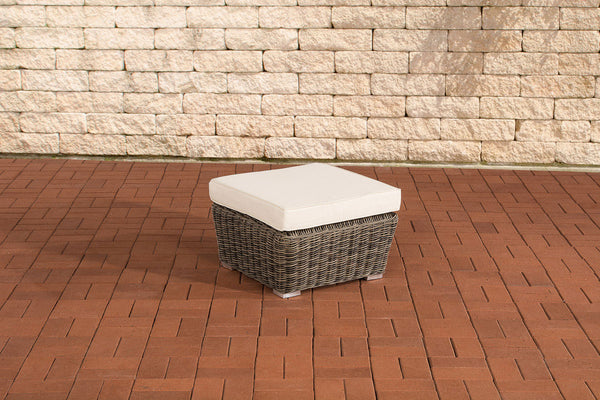 Polyrattan footstool stool Mandal