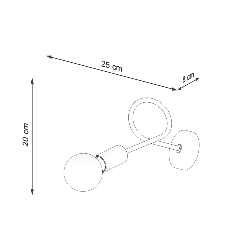 Wandlamp LOOP wit