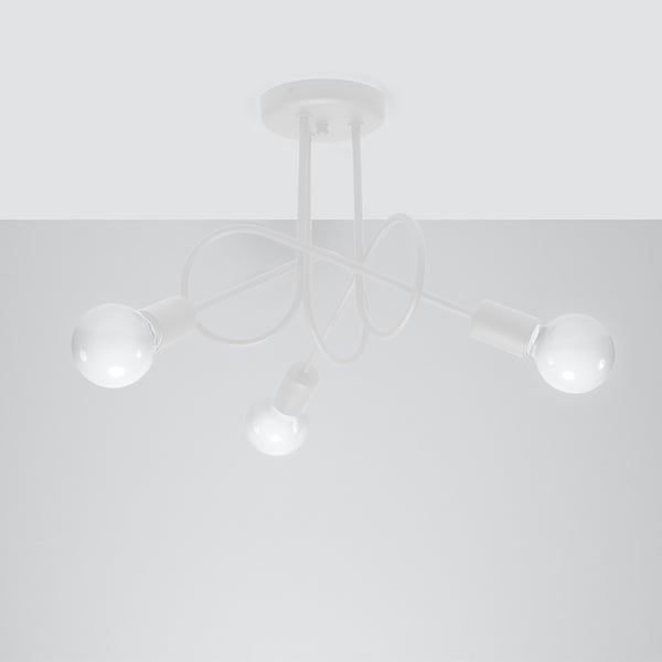 Chandelier LOOP 3 white