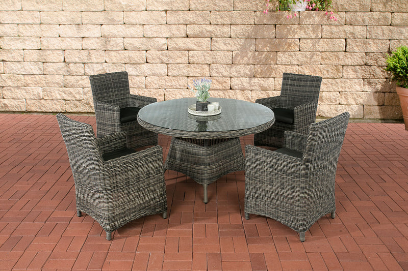 Polyrattan seating group Pinella 5mm