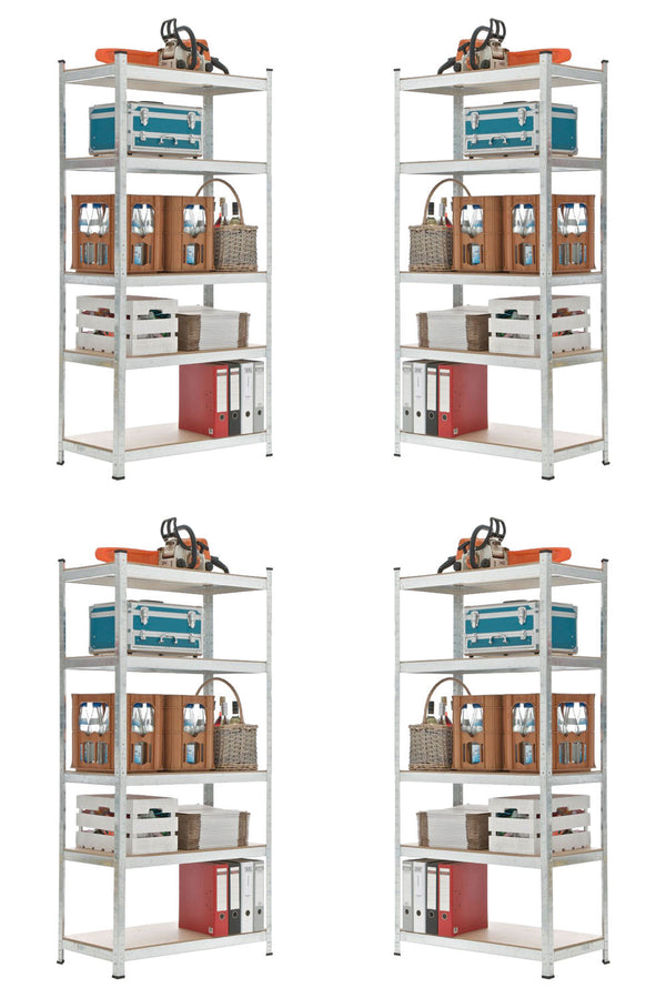 4er Set Steckregal 90x40x180