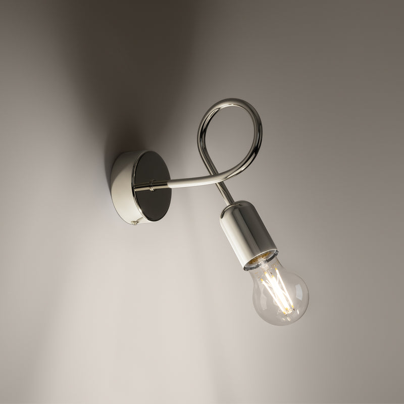 Wall light LOOP chrome