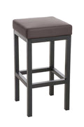 Bar stool Taylor artificial leather cover seat height 78 cm metal frame black