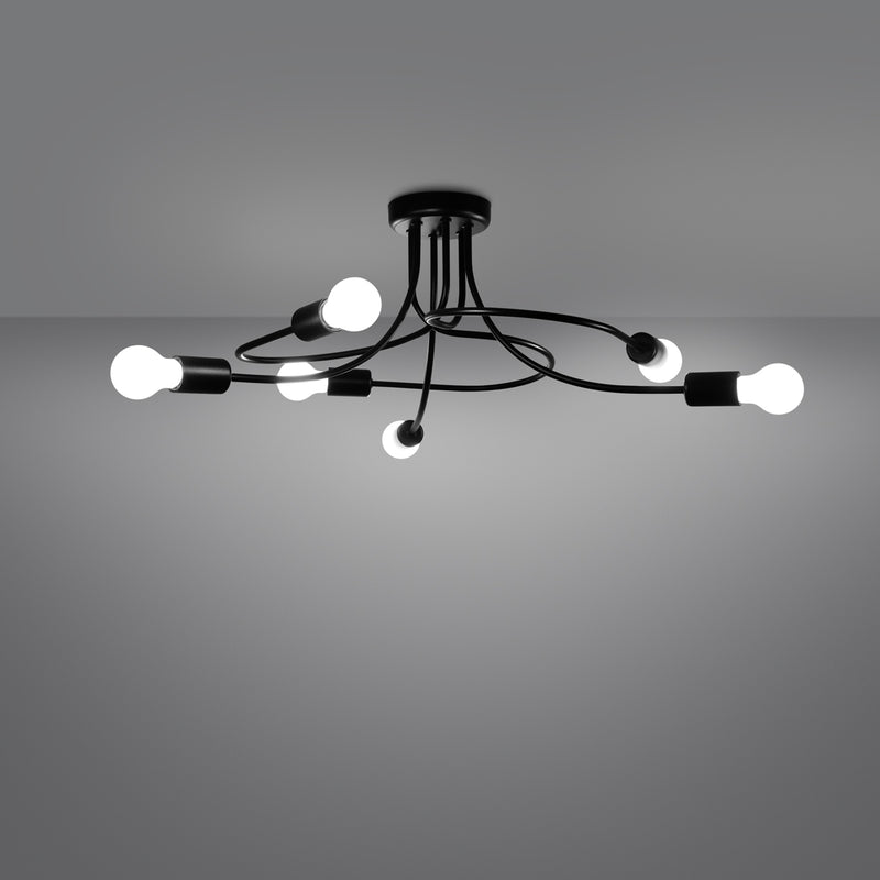 Chandelier LEVAR 6 black