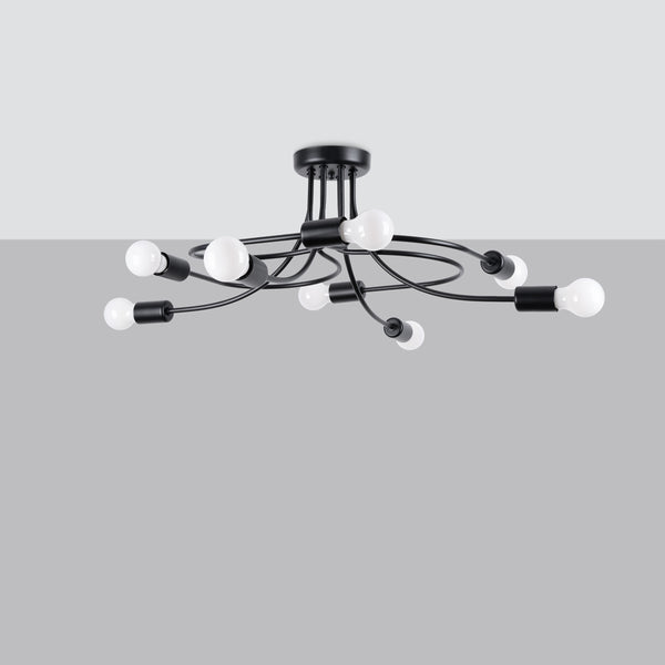 Chandelier LEVAR 8 black