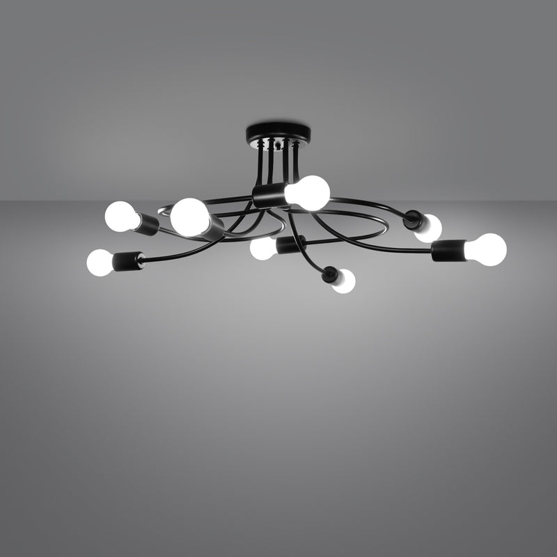 Chandelier LEVAR 8 black