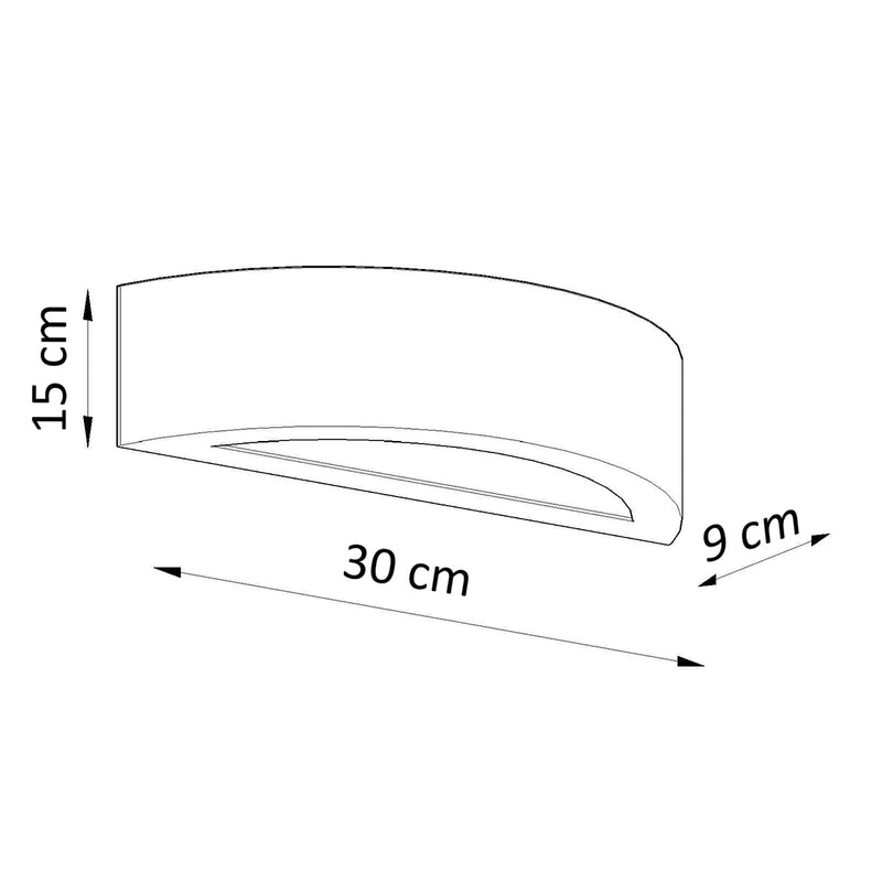 Wandleuchte Keramik ATENA 30