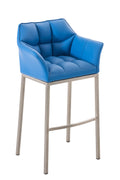 Bar stool Damaso faux leather with 4-foot frame