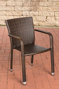 Polyrattan stacking chair Leonie