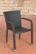 Polyrattan stacking chair Leonie