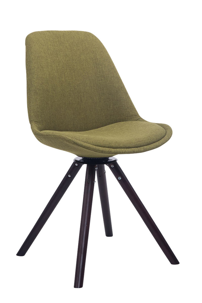 Visitor chair Troyes swivel fabric round